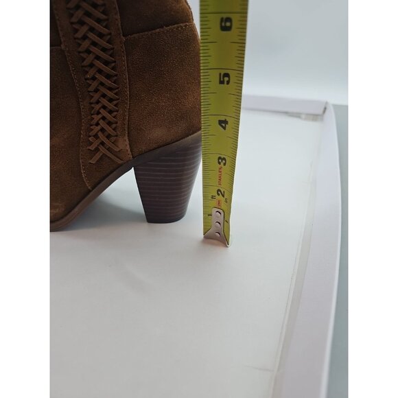 Jessica Simpson Suede Knee High Boots Canela Lace Back Side Zip Size 8 1/2 New - Picture 5 of 10